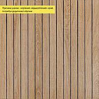 УЦІНКА. Покриття вінілове самоклеюче 3D рейки світлий мигдаль 600*600*2,8мм (D) SW-00002964