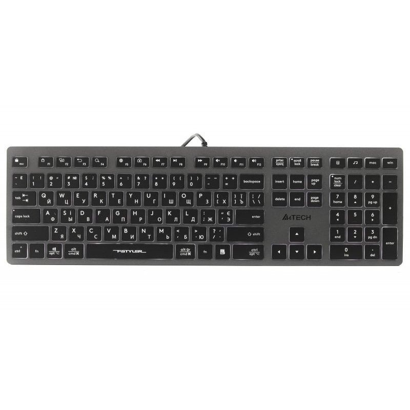 Клавіатура A4Tech Fstyler FX60 White Neon backlit, фото 1