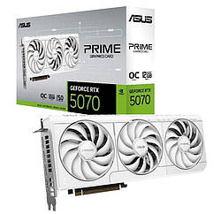 Відеокарта GF RTX 5070 12GB GDDR7 Prime OC White Asus (PRIME-RTX5070-O12G-WHITE)