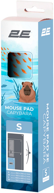Ігрова поверхня 2E Capybarra S Blue (2E-PAD-S-CAPY-BLUE), фото 1