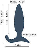 Анальний корок трастер Anos RC Thrusting Butt Plug, фото 5