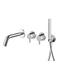 Змішувач для ванни та душу KOHLMAN AXEL CHROME + BOX прихованого монтажу