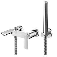 Змішувач для ванни та душу KOHLMAN EXPERIENCE CHROME настінний з виливом