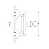 Twist змішувач одноважільний для душу 35 мм, фото 5