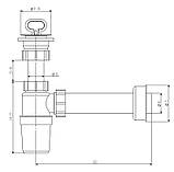 Сифон для умивальника d40, фото 4