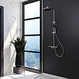 Trend New душова система з термостатом, Сhrome, фото 3