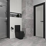 GRACE комплект : унітаз підлоговий з сидінням Soft-close + бачок, чорний матовий, фото 2