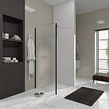 Бічна панель Line Pro 900мм, black matt, скло 6мм grape, фото 2