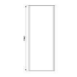 Бічна панель Line Pro 800мм, хром, скло 6мм grape, фото 5