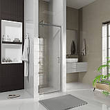 Душові двері відкривні, одноелементні Line Pro 800 мм, chrome, скло 6мм clear, фото 2