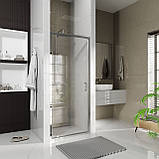 Душові двері відкривні, одноелементні Line Pro 900 мм, chrome, скло 6мм clear, фото 2