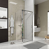 Душові двері відкривні, одноелементні Line Pro 900 мм, chrome, скло 6мм clear, фото 3