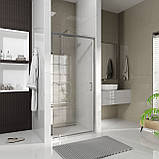 Душові двері відкривні, одноелементні Line Pro 1000 мм, chrome, скло 6мм clear, фото 2