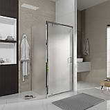 Душові двері відкривні, одноелементні Line Pro 1000 мм, chrome, скло 6мм grape, фото 3