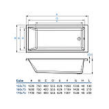 Ванна Cube 170х75, фото 4