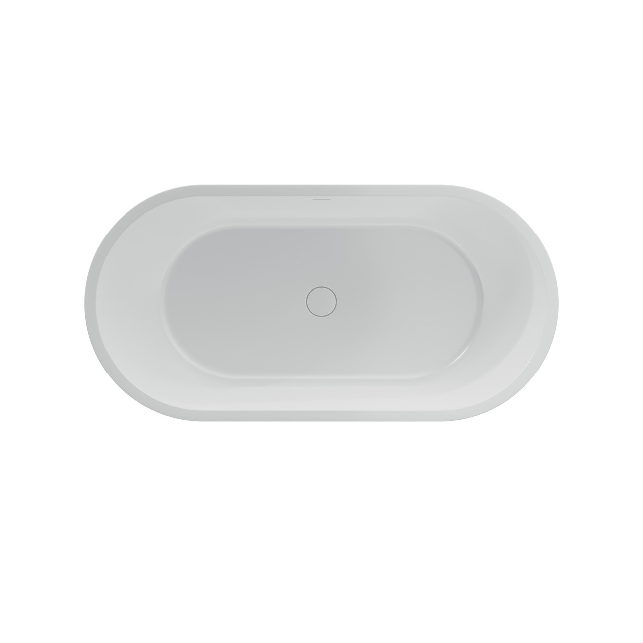 Ванна акрилова окремостояча суцільнолита PureLine 1600x800 White/Matt Black з сифоном, фото 1