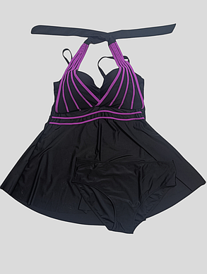 Танкини Samegame 25050 ЧЕРНЫЙ с малиновым(В НАЛИЧИИ ТОЛЬКО  48 50 52 54 56 УКР р-ры), фото 3