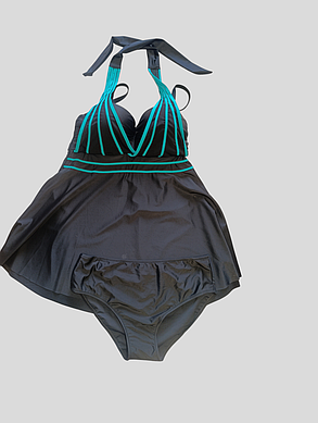 Танкини Samegame 25050 ЧЕРНЫЙ с малиновым(В НАЛИЧИИ ТОЛЬКО 48 50 52 54 56 УКР р-ры), фото 2