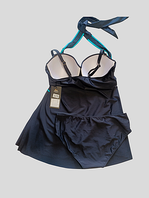 Танкини Samegame 25050 ЧЕРНЫЙ с малиновым(В НАЛИЧИИ ТОЛЬКО 48 50 52 54 56 УКР р-ры), фото 3