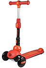 Самокат толкар Maraton Bingo Super 3 помаранчевий для дітей 1,5-4 роки висота 69-86 см, фото 4