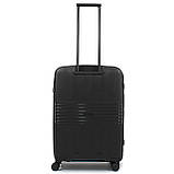 Набір валіз Франція (L M S-3шт) поліпропілен чорний/Airtex 251, фото 3