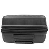 Набір валіз Франція (L M S-3шт) поліпропілен чорний/Airtex 251, фото 5