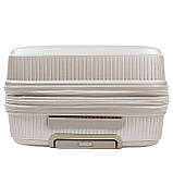 Валіза ручна поклажа S поліпропілен шампань 55х40х25+5/54л/3кг/Airtex, фото 6