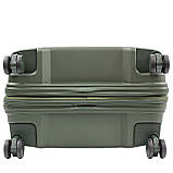 Набір валіз Франція (L M S-3шт) поліпропілен зелений/Airtex 251, фото 6