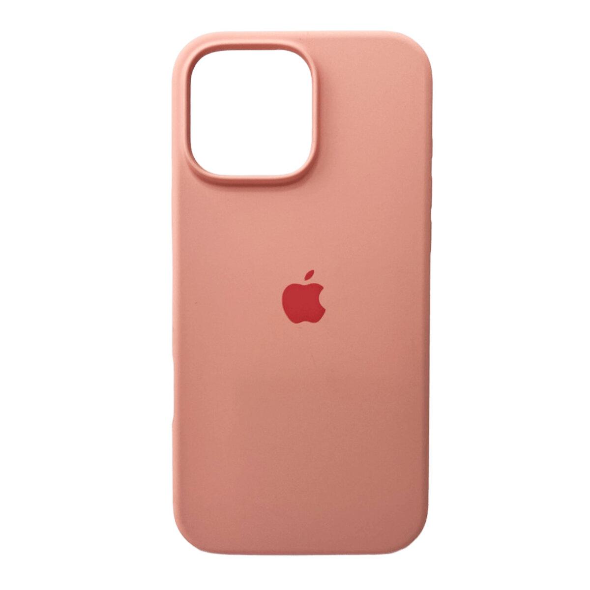 Чехол для iPhone 16 Pro Max Silicone Full Case Open Cam,Grapefruit, силикон, защита 360°, фото 1