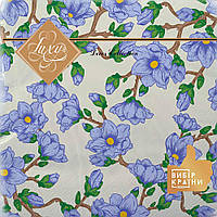 Серветки паперові тришарові декоративні ТМ Luxy 33x33 "Блакитна магнолія" для сервірування 18 штук