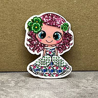 Серединка для бантиків Cute, 4 см, арт 010415, 1 шт, Різнокольоровий