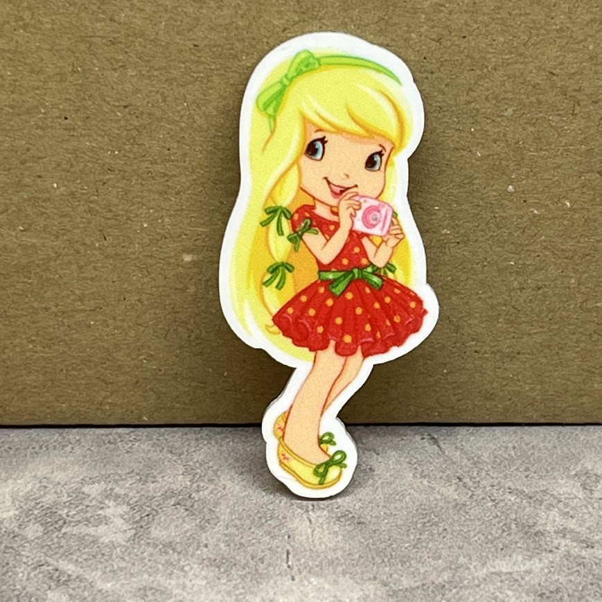 Серединка для бантів 4 см, Дівчінки-Суничка, арт 011120, 1 шт, Різнокольоровий, фото 1