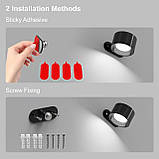 Світлодіодні настінні світильники Coollamp із батарейним живленням, 2 шт. настінних світильника з 3 кольоровими режимами, фото 2