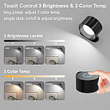 Світлодіодні настінні світильники Coollamp із батарейним живленням, 2 шт. настінних світильника з 3 кольоровими режимами, фото 3