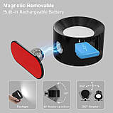 Світлодіодні настінні світильники Coollamp із батарейним живленням, 2 шт. настінних світильника з 3 кольоровими режимами, фото 4