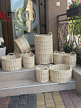 Корзини для флористики з білої лози, фото 2