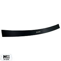 Накладка на бампер з загином Suzuki SX4 5-дверцята з 2014-2018 - рр. (Nataniko Carbon)