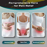 Портативна грілка Бездротова грілка для менструальних спазмів Теплова подушечка для менструального періоду Електрична, фото 8
