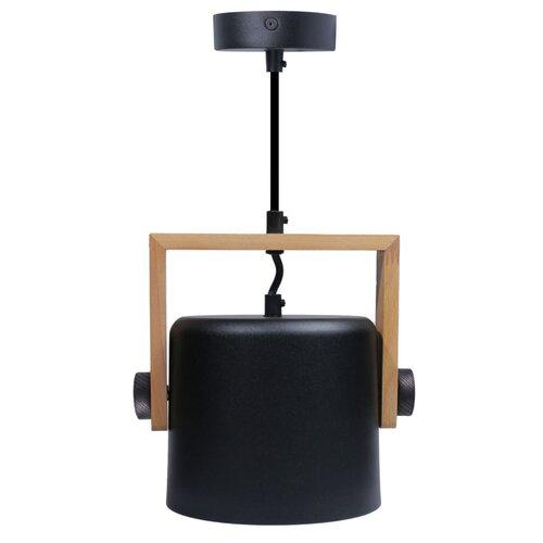 Світильник підвісний люстра ETRON UrbanWood E27 1x40Вт натуральний/чорний 1-EDR-7408, фото 1