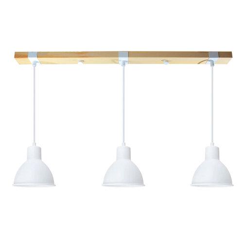 Світильник підвісний ETRON Scandinavian E27 3x40Вт натуральний/білий 1-EDR-8003, фото 1