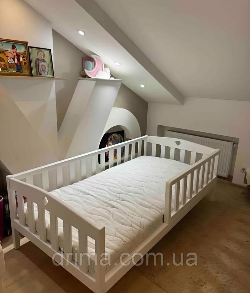 Ліжко дитяче з дерева Emmi 80/160, фото 1