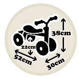 Дитячий металевий біговел чотирьох колісний "Мінні Маус. Роккі" (7600721406), фото 3