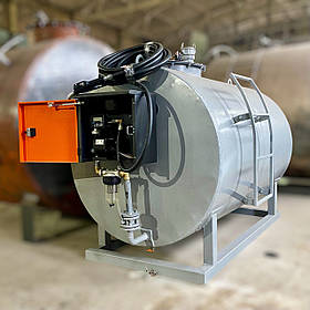 Міні АЗС для дизельного палива резервуар на 3000 літрів і насос 70 л/хв після реставрації