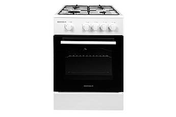 Газова плита Grunhelm G4F5600W 4 конфорки біла варильна поверхня для дому 220-240В BP-127334