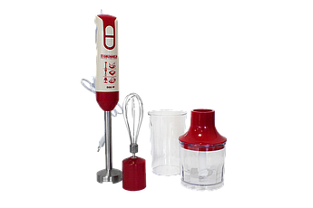 Блендер 3 в 1 Grunhelm EBS-800SR 800 Вт, універсальний кухонний набір для приготування