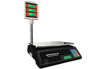 Електронні торгові ваги Grunhelm GSC-050 до 50 кг, цифрові ваги для бізнесу