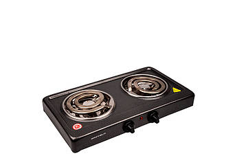 Бюджетна настільна електроплита Grunhelm GHP-5512 2 кВт з двома конфорками