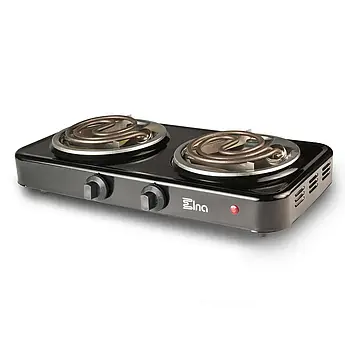 Спіральна двоконфорочна електроплита Елна 200 Вт для дачі та дому