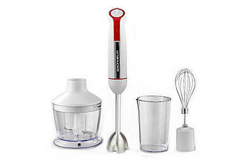 Блендерний набір Grunhelm EBS-1280SW, 1200 Вт  занурювальний блендер з подрібнювачем і вінчиком