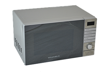 Настільна мікрохвильова піч Grunhelm 20MX921-S, 20 л  зручна побутова мікрохвильовка 700 Вт